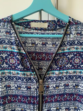 Camisa/Vestido estampado étnico