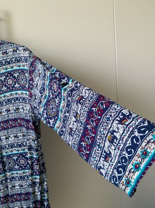 Camisa/Vestido estampado étnico
