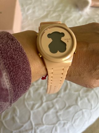 Reloj Tous Oso Rosa y Dorado