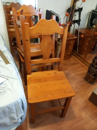 REGALO 6 Sillas de madera estilo provenzal