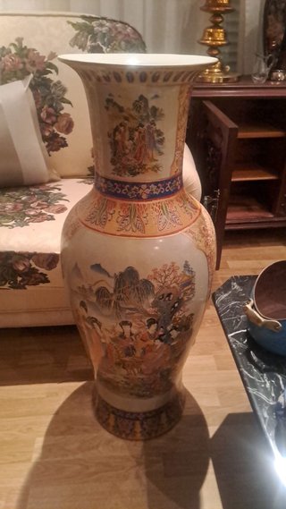 Jarrón chino de porcelana