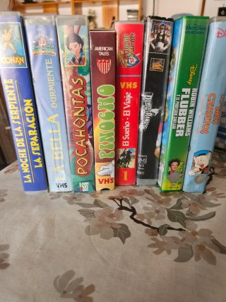 Lote 9 Cintas VHS Películas Dibujos Animados