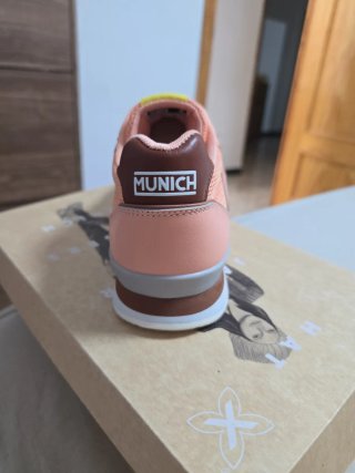 Zapatillas Munich Mujer Rosa y Amarillo