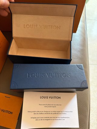 3-Cajas Originales Louis Vuitton Naranja y Azul