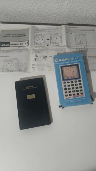 Calculadora Casio SG-12 Fútbol 80'S