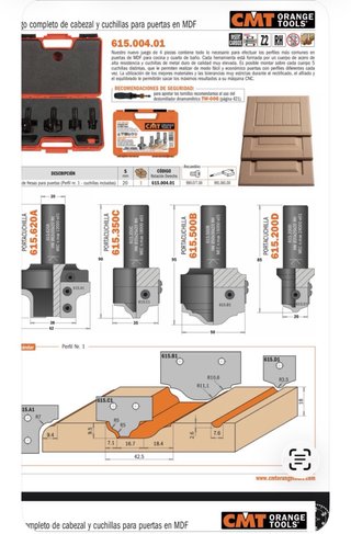 Set di frese CNC