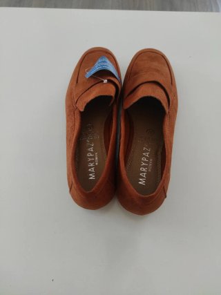Mocasines Maripaz marrón teja Mujer