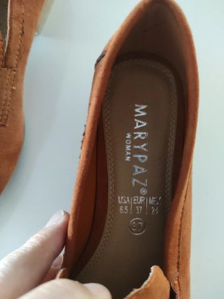 Mocasines Maripaz marrón teja Mujer