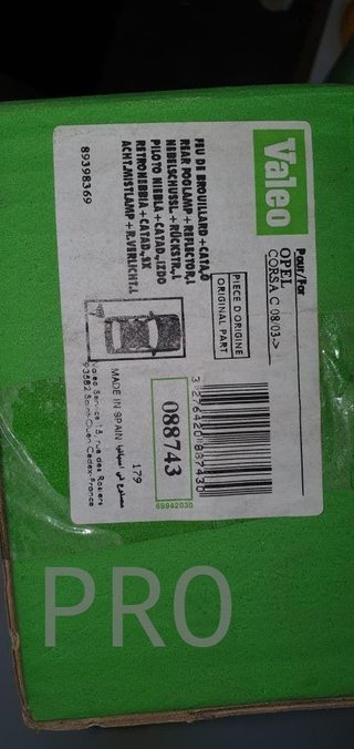 faro opel corsa C izquierdo valeo