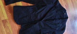 Chaqueta vaquera americana negra
