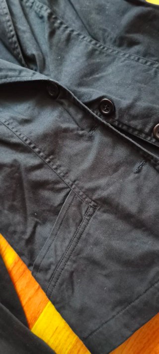 Chaqueta vaquera americana negra