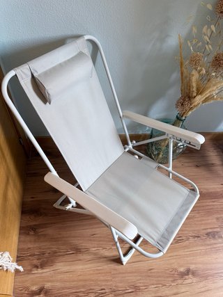 Sillas de playa y piscina beige Nuevas