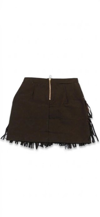 Falda corta flecos pedrería Talla M