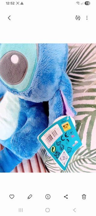 Peluche Stitch Disney 45cm Reciclado