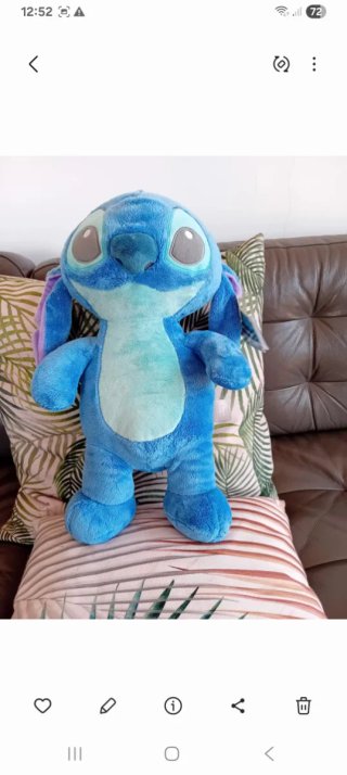 Peluche Stitch Disney 45cm Reciclado