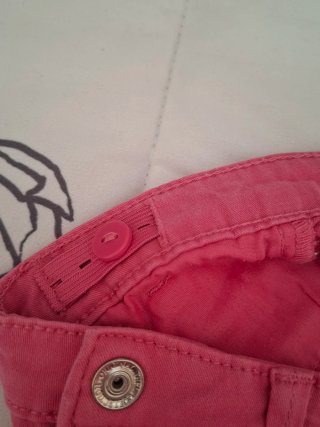 Pantalón corto rosa niña talla 7 años