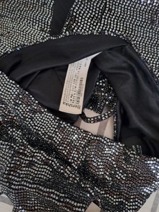 Conjunto plateado brillante