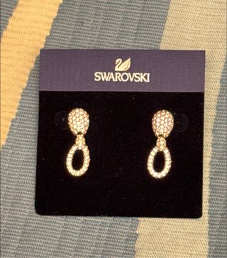 Pendientes Swarovski Aro y Gota