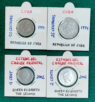 LOTE DE MONEDAS CARIBEÑAS