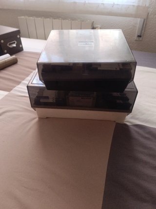 Estuche Vintage Disquetes y CDs