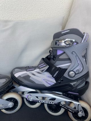 Patines en línea Oxelo Talla 40 Gris/Lila