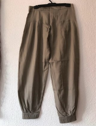 Pantalón globo gris