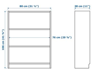 Estantería Billy IKEA Blanca con Puertas
