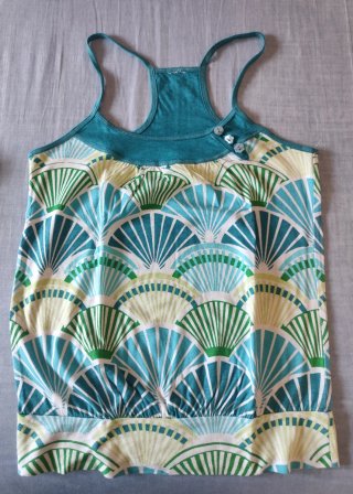 Camiseta tirantes estampada