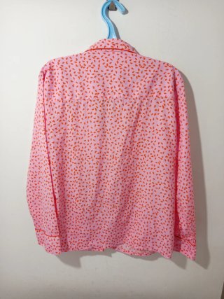 Pijama Sfera Largo Estampado Corazones Rosa Talla