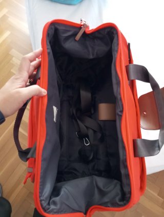 Bolso de viaje con ruedas PARFOIS naranja