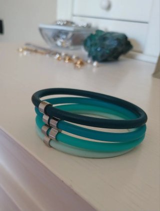 Bracciali donna Hip Hop Happy Loops verdi