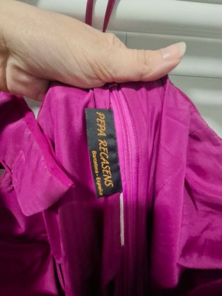 Vestido largo fiesta fucsia T 42/44