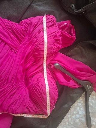 Vestido largo fiesta fucsia T 42/44