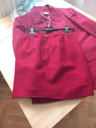 Traje chaqueta rojo