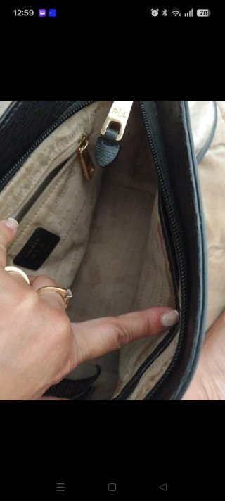 Bolso Piel Negro Ralph Lauren