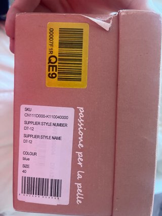 Zapatos Cinti Ante Azul Talla 40