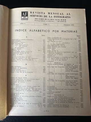 Revistas antiguas encuadernadas ARTE FOTOGRAFICO.