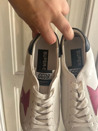 Golden Goose Sneakers Bianche Stella Rosa
