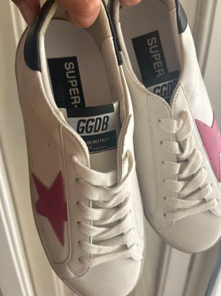 Golden Goose Sneakers Bianche Stella Rosa