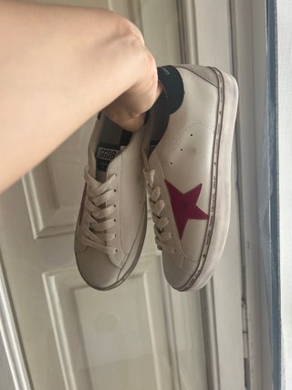 Golden Goose Sneakers Bianche Stella Rosa