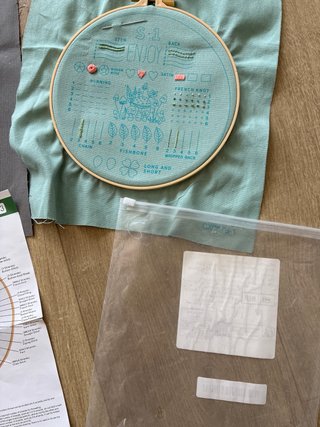 Kit Bordado DIY Arte Hot Air Balloon
