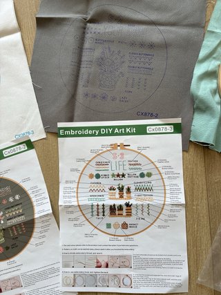 Kit Bordado DIY Arte Hot Air Balloon