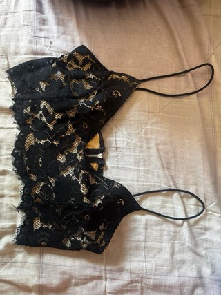 Conjunto Top y Falda Encaje Negro Beige