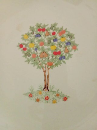 Vaso portafrutta in ceramica Vintage 33 cm