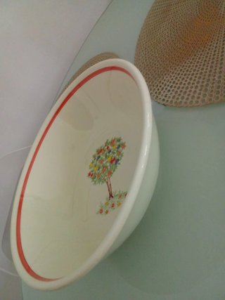 Vaso portafrutta in ceramica Vintage 33 cm