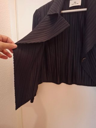 Chaqueta Torera Fenty & Line negra bambula talla ú