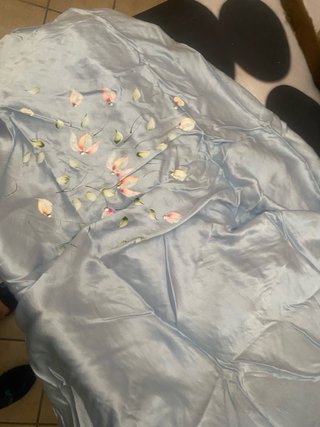 3 Copriletti Raso Azzurro e Rosa