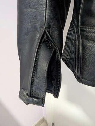 Giubbotto in pelle moto nero Frank Thomas taglia S - 48