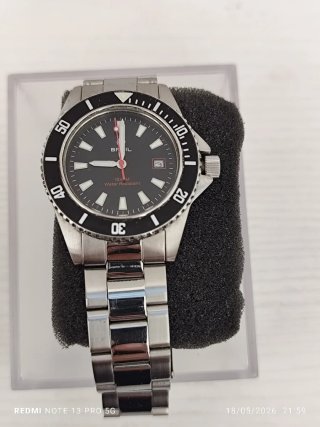 Orologio Breil Uomo Resistente Acqua Nero Argento