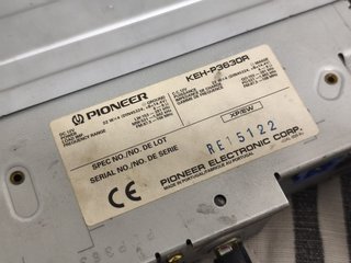 Radio Cassette Pioneer KEH-P3630R